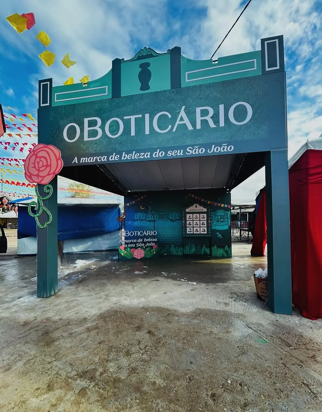 Cenografia de evento decorada